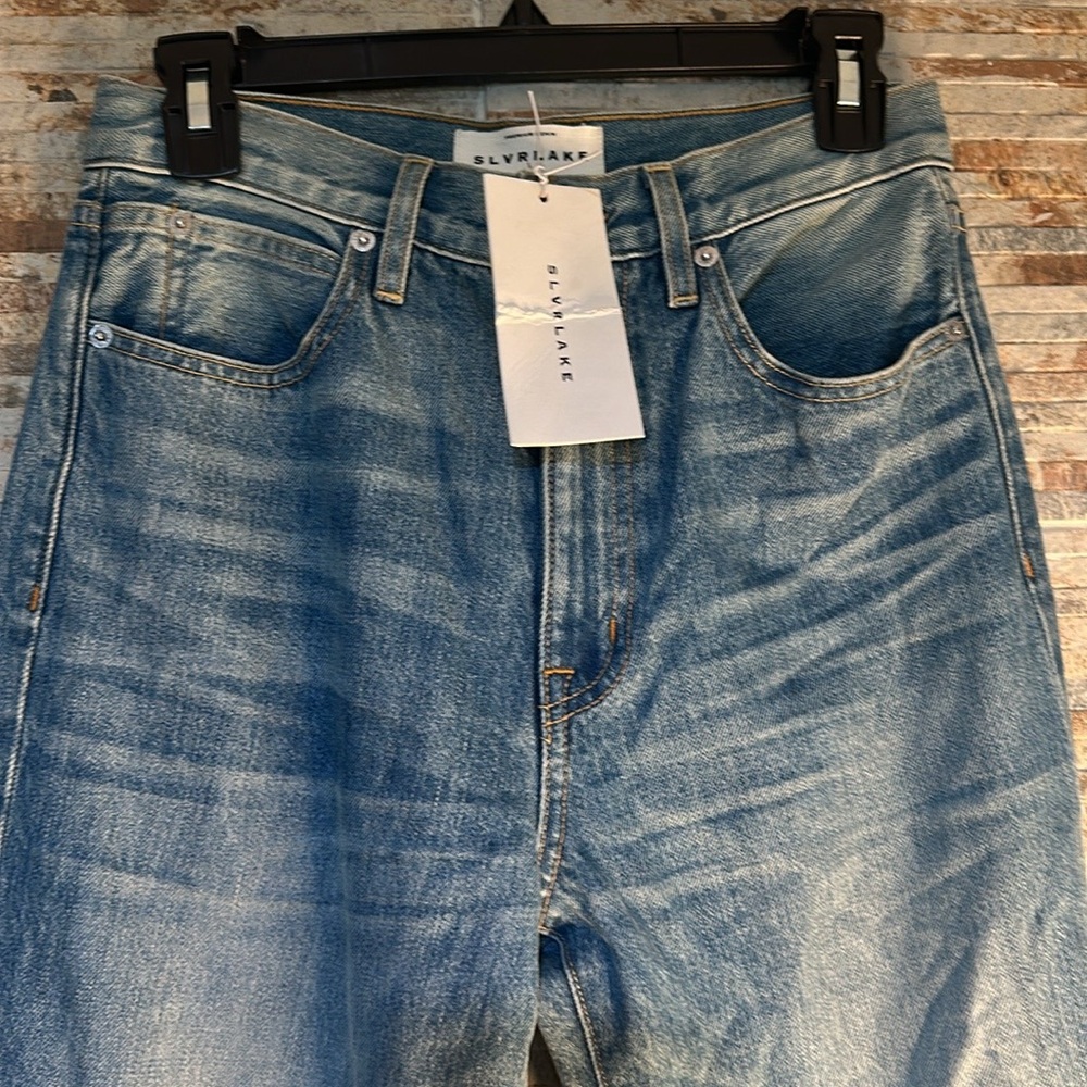 SLVRLAKE Denim Blue Wide Leg Jeans - Picture 2 of 11
